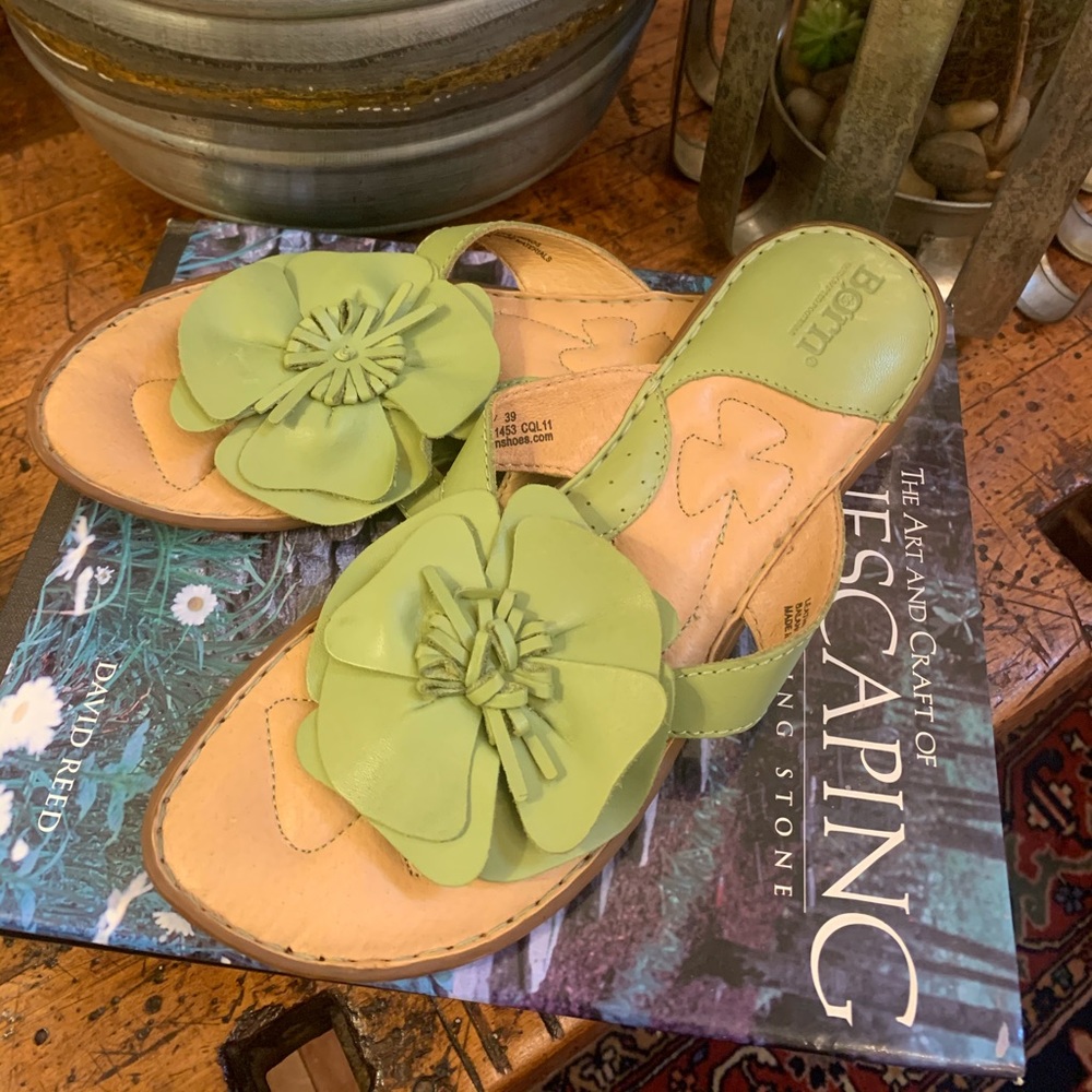 Born concept flower sandal
